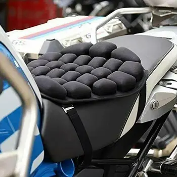 Motociklo 3D Komfortą Gelio Sėdynės Pagalvėlės Universalus Oro Motociklas Pagalvę Mygtukai Padengti