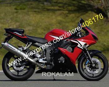 Purvasargiai, Skirtas Yamaha YZF-R6 2003 2004 YZF R6 YZF R6 600 03 04 Juoda Raudona Kūno Kit Motociklą Lauktuvės Rinkinys (Liejimo)