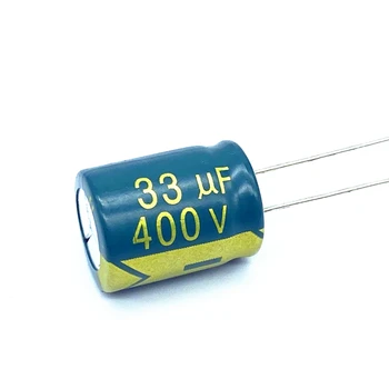 100vnt/daug 33UF aukšto dažnio žemo impedanso 400V 33UF aliuminio elektrolitinių kondensatorių dydis 13*18 400V33UF 20%