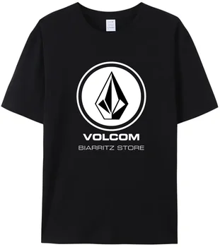 2023 vyriški t-shirt vasarą karšto pardavimo geriausi Volcom100% medvilnės, aukštos kokybės patogus, juoda viršūnės