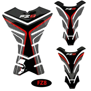 3D Anglies-atrodo Motociklo Bakas Trinkelėmis Raštas Lipdukai, Decal Atveju, Yamaha FZ8 Fazer FZ 8 Bakas