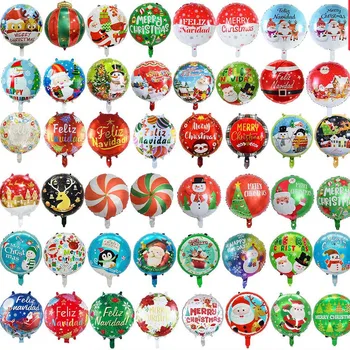 50pcs Linksmų Kalėdų Balionai Dekoruoti 2023 Naujųjų Metų Helio Globos Santa Claus Folija Balionų Šalis Tiekia Kalėdos Atveju Dekoras