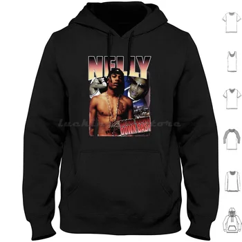 90-ųjų Derliaus Hip-Hop Nelly nusileisti Žemyn Kūdikiui ilgomis Rankovėmis Hoodies Snoop Dog 2pac Retro Vintage Dešimtmečio pabaigoje 90-ųjų Estetika