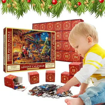 Advento Kalendorius Kūrybos Dėlionė Atgalinės atskaitos Kalėdų Kalendoriaus Žavinga Kartono Švietimo Sieninis Kalendorius Žaislas priedai