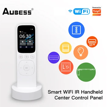 Aubess WiFi Smart Centrinis Valdymo Pultas Su Jutikliniu Ekranu ir SPINDULIŲ Nuotolinio valdymo pultelis Tuya Smart Gyvenimo APP Kontrolės Namų apyvokos
