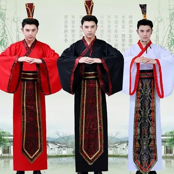 Hanfu Kostiumai Vyrų Han Tang Dinastija Herojus Etape Imperatorius Mens Hanfu Kinų Stiliaus Tradicinės Kinų Apranga Vyras Cosplay