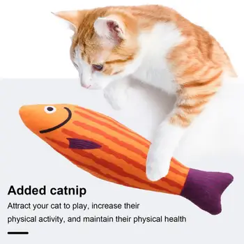 Kačių žaisti Žaislas Kačiukas Žuvų Pagalvę Žaislas Katė Žaislas Self-healing Žuvų Pagalvę Įkandimo atsparus Laimingas Katės Modeliavimas Žuvies Formos Pliušas