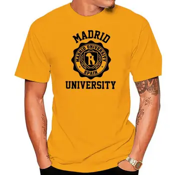Madrido Universiteto Logotipas Marškinėliai (Visų Spalvų ir Dydžių) marškinėliai vyrams