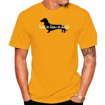 Marškinėliai Takso Wiener Dog Konstrukcijos Dydis Adult Xl Live Meilės Žievės Aukštos Kokybės Marškinėliai