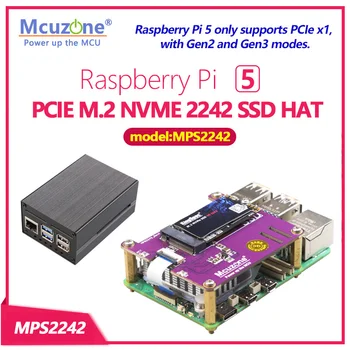 (modelis:MPS2242)PCIE M. 2 NVME 2230 2242 Gen3 SSD SKRYBĖLĖ Aviečių Pi 5