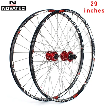 Novatec kalnų dviračių varantys nustatyti MTB 29 colių guolių aliuminio lydinio 7-11S diskiniai stabdžiai 32H kibirą ašies dviračio rato