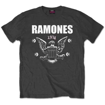 Ramones 1974 Erelis Mens Anglis T-Shirt (Didelis)