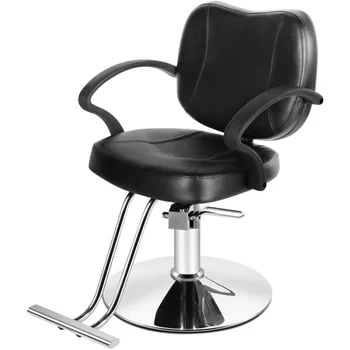 Salonas Kėdė Plaukų Stilistas Patogus Barber Kėdės Stiliaus Kinijos ir Plovimo Kėdė, PVC Oda ir Hidraulinis Siurblys