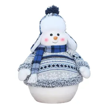 Sniego Su Juoda Skrybėlę Žiemos Stalo Dekoro Lėlės Kalėdų Dovanos Atostogų Šalis Tiekia Kalėdų Dekoro Patalpų Apdaila