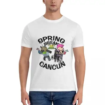 Spring Break Kankunas 2.0 Klasikinių T-Shirt mens grafinis t-shirts didelis ir aukštas mens drabužių mens grafinis t-marškinėliai black marškinėliai