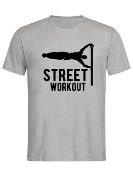 Street Workout Žmogaus Vėliavos Calisthenics Unisex Vyrų, Moterų Topai Tee marškinėliai
