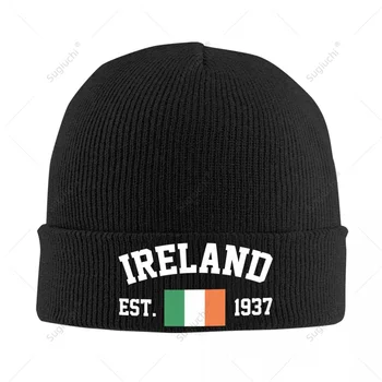 Unisex Airija EST.1937 Megzti Skrybėlę Vyrų, Moterų, Berniukų, Žiemą, Rudenį Beanie Kepurė Šilta Variklio Dangčio