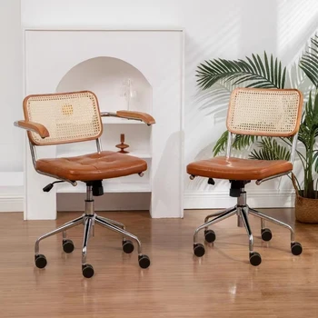 Šiuolaikinės Paprastas Biuro Kėdė HomeComfort Kompiuterio Kėdės, Biuro Kėdės forBedroom rotango posistemė kėdė retro Pasukama Kėdė,