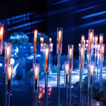 Žvakidė Skaidrus Akrilo Mados Vestuvių Dekoravimas Centro Gimtadienio Renginys, Šalies Prekių Vestuvių Stalo Dekoracija